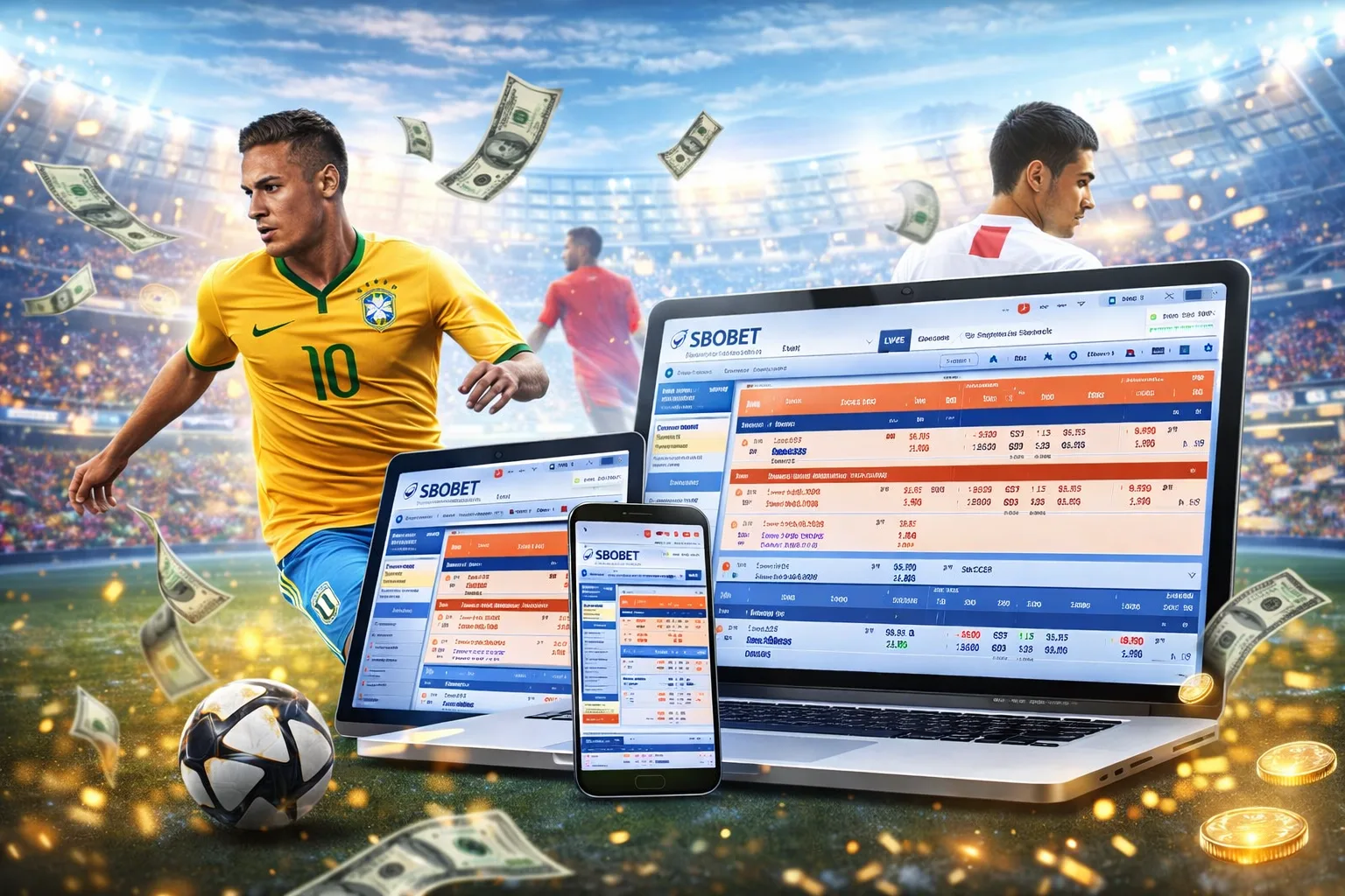 Soccer stars and SBOBET in action Flyingslot